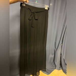(2) Pairs Black High-Waisted Wide Leg Pants